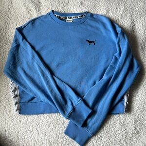 Victoria secret PINK blue crop sweater